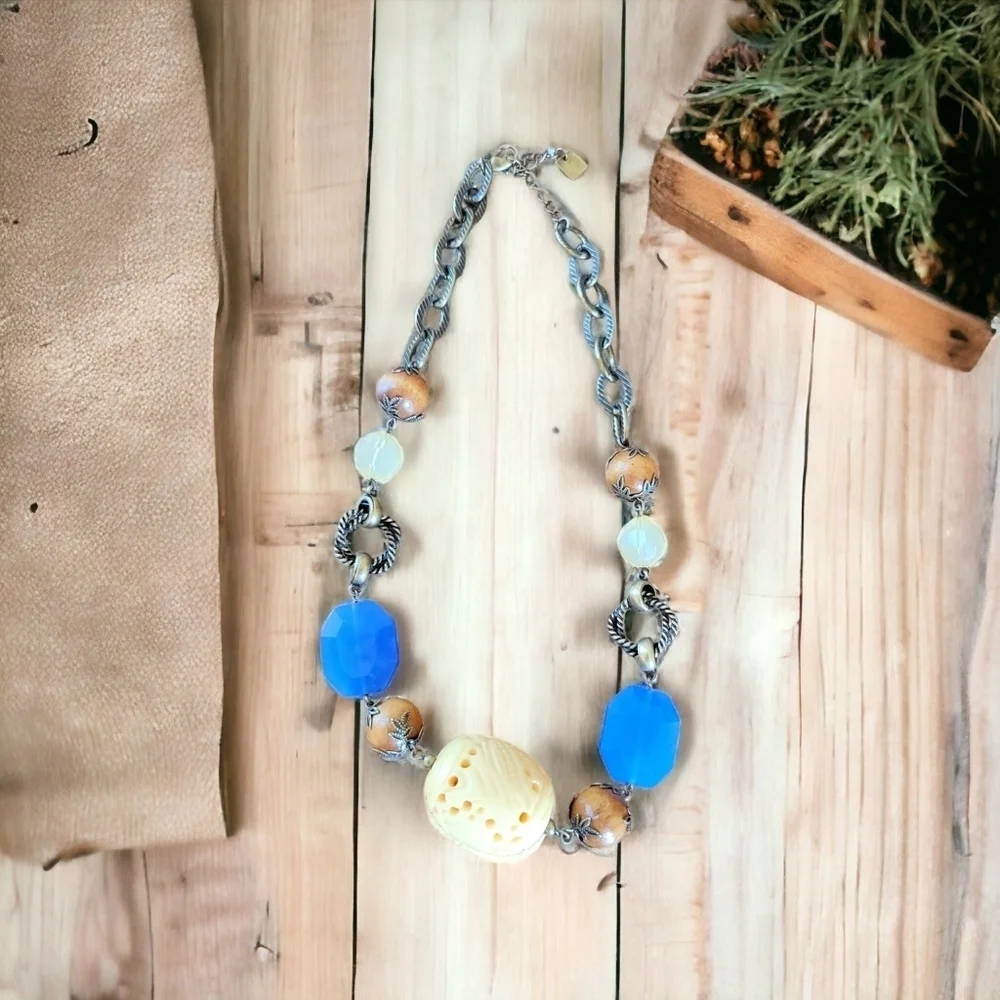 Bohemian natural necklace